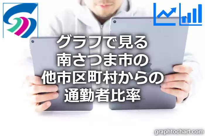 グラフで見る南さつま市の他市区町村からの通勤者比率は高い？低い？(推移グラフと比較)