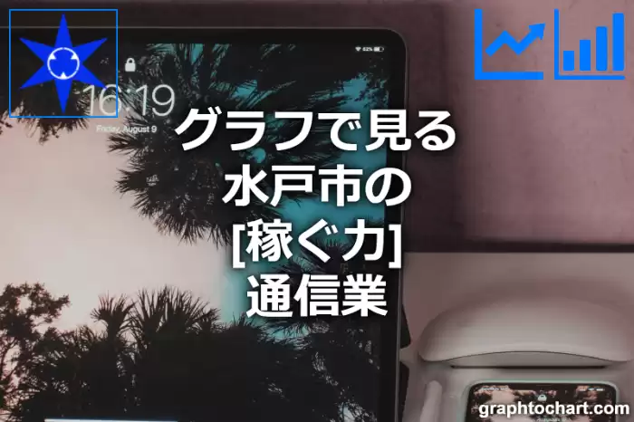 グラフで見る水戸市の通信業の「稼ぐ力」は高い？低い？(推移グラフと比較)