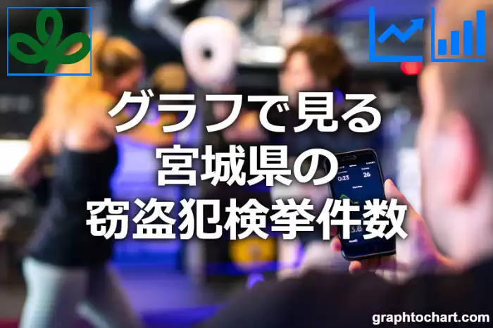 グラフで見る宮城県の窃盗犯検挙件数は多い？少い？(推移グラフと比較)