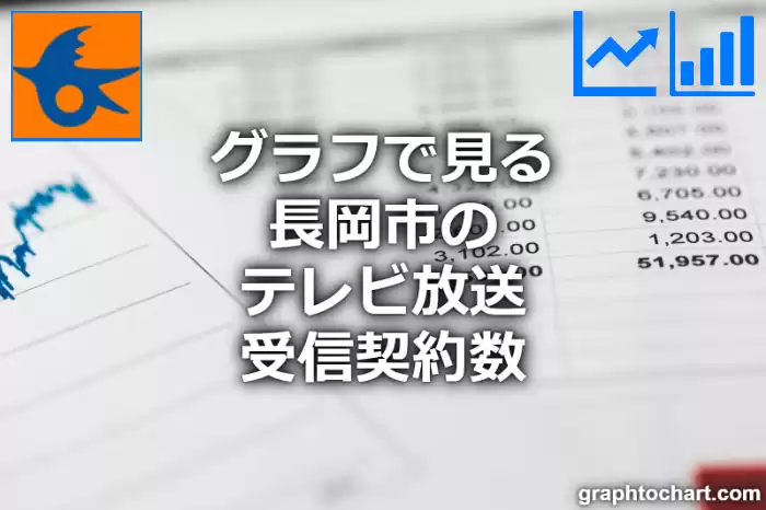 グラフで見る長岡市のテレビ放送受信契約数は多い？少い？(推移グラフと比較)