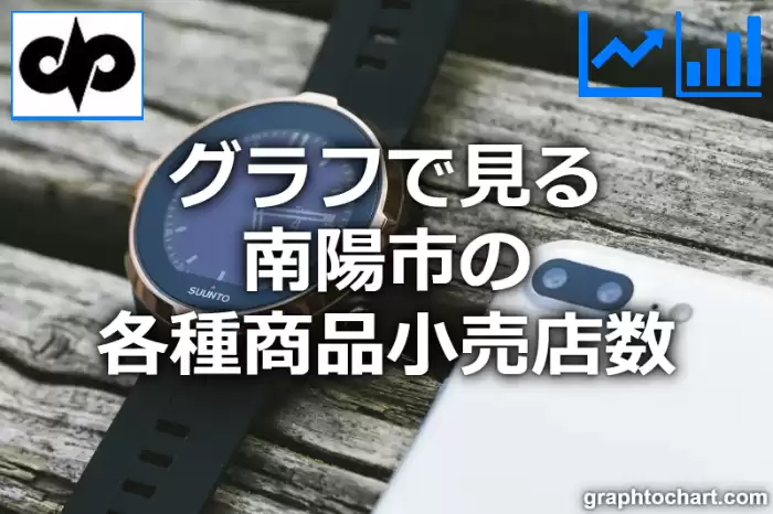 グラフで見る南陽市の各種商品小売店数は多い？少い？(推移グラフと比較)