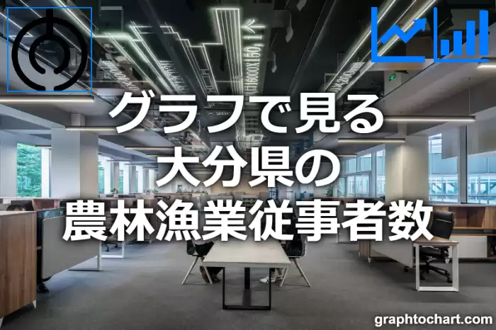 グラフで見る大分県の農林漁業従事者数は多い？少い？(推移グラフと比較)