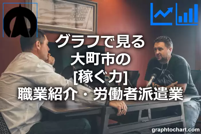 グラフで見る大町市の職業紹介・労働者派遣業の「稼ぐ力」は高い？低い？(推移グラフと比較)