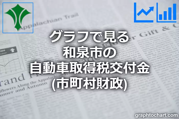 グラフで見る和泉市の自動車取得税交付金は高い？低い？(推移グラフと比較)