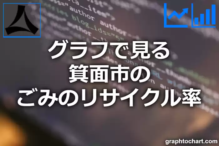 グラフで見る箕面市のごみのリサイクル率は高い？低い？(推移グラフと比較)