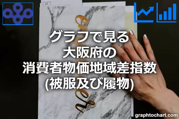 グラフで見る大阪府の被服及び履物の消費者物価地域差指数は高い？低い？(推移グラフと比較)
