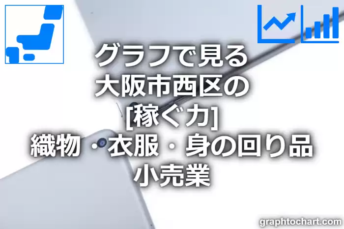 グラフで見る大阪市西区の織物・衣服・身の回り品小売業の「稼ぐ力」は高い？低い？(推移グラフと比較)