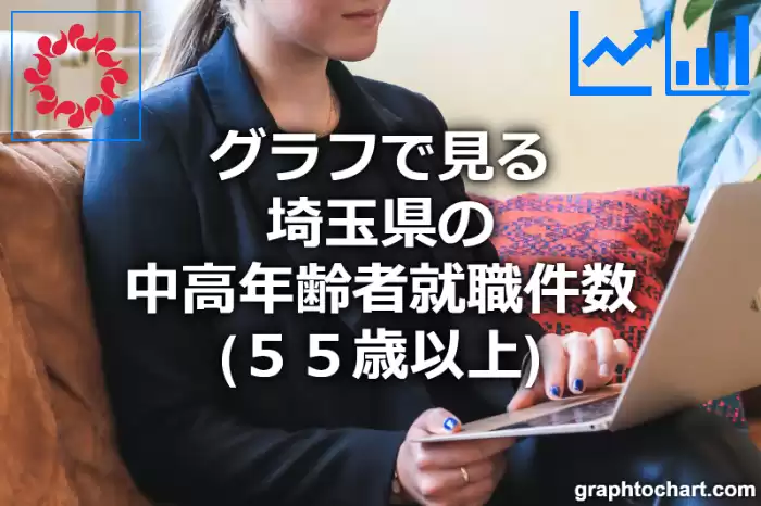グラフで見る埼玉県の中高年齢者就職件数（５５歳以上）は多い？少い？(推移グラフと比較)