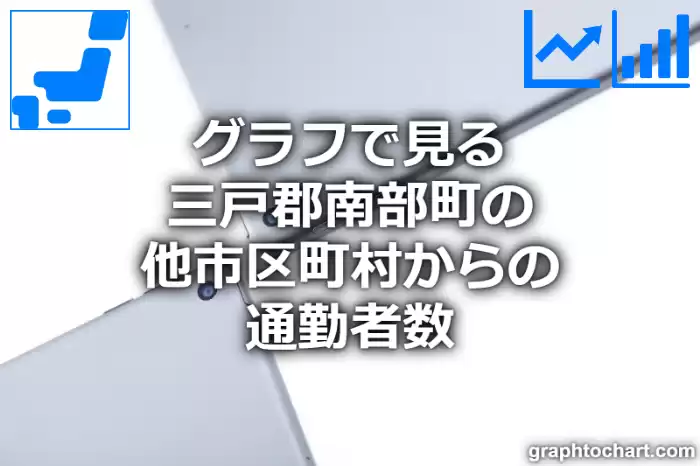 グラフで見る三戸郡南部町の他市区町村からの通勤者数は多い？少い？(推移グラフと比較)