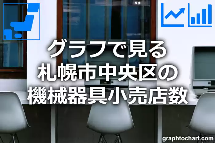 グラフで見る札幌市中央区の機械器具小売店数は多い？少い？(推移グラフと比較)
