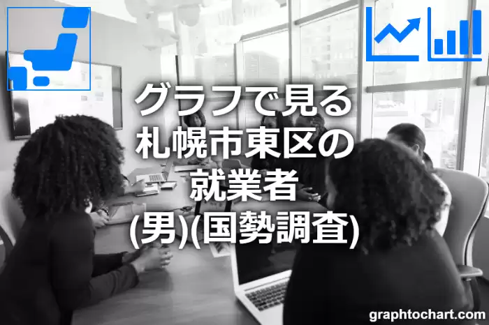 グラフで見る札幌市東区の就業者（男）は多い？少い？(推移グラフと比較)
