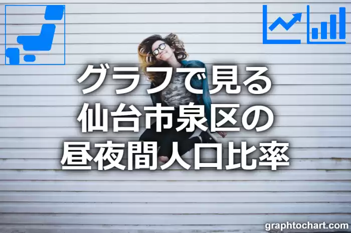 グラフで見る仙台市泉区の昼夜間人口比率は高い？低い？(推移グラフと比較)