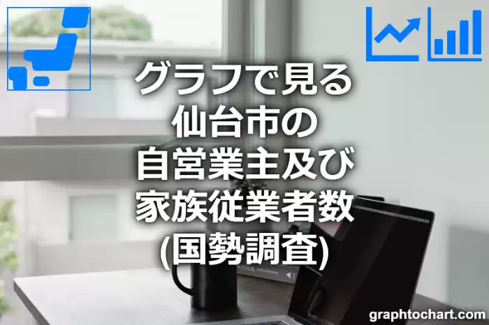 グラフで見る仙台市の自営業主及び家族従業者数は多い？少い？(推移グラフと比較)
