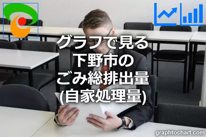 グラフで見る下野市のごみ総排出量（自家処理量）は多い？少い？(推移グラフと比較)