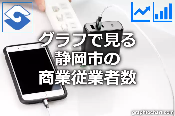 グラフで見る静岡市の商業従業者数は多い？少い？(推移グラフと比較)