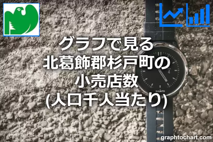 グラフで見る北葛飾郡杉戸町の小売店数（人口千人当たり）は多い？少い？(推移グラフと比較)