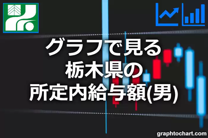 グラフで見る栃木県の所定内給与額（男）は高い？低い？(推移グラフと比較)