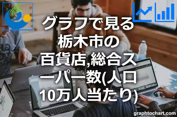 グラフで見る栃木市の百貨店,総合スーパー数（人口10万人当たり）は多い？少い？(推移グラフと比較)