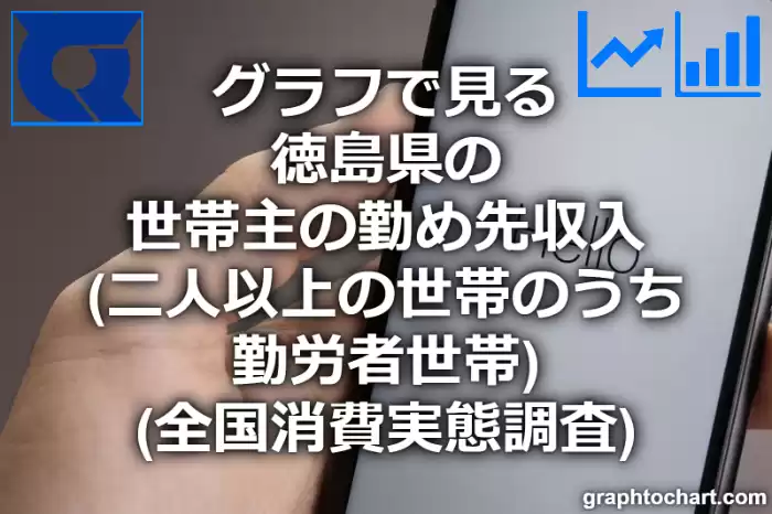 グラフで見る徳島県の世帯主の勤め先収入（二人以上の世帯のうち勤労者世帯）は高い？低い？(推移グラフと比較)