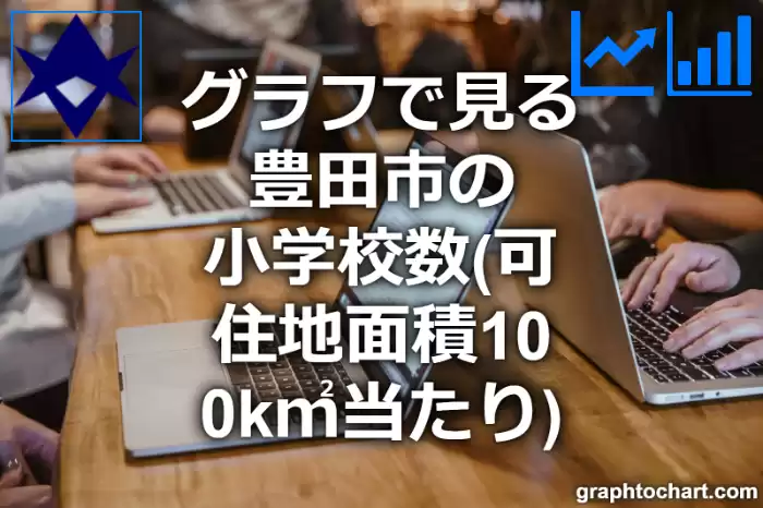 グラフで見る豊田市の小学校数（可住地面積100k㎡当たり）は多い？少い？(推移グラフと比較)