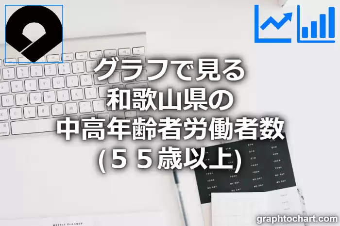 グラフで見る和歌山県の中高年齢者労働者数（５５歳以上）は多い？少い？(推移グラフと比較)