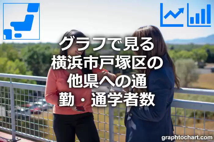 グラフで見る横浜市戸塚区の他県への通勤・通学者数は多い？少い？(推移グラフと比較)