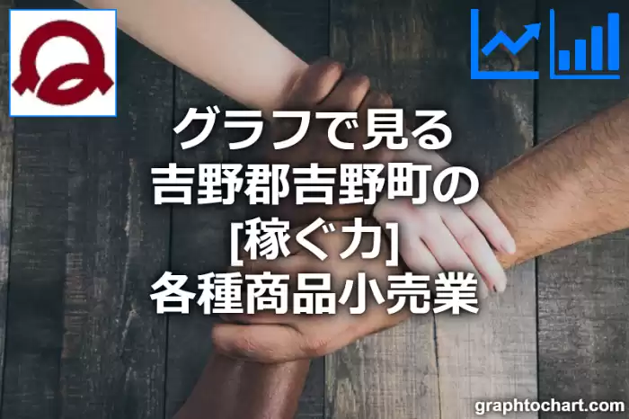 グラフで見る吉野郡吉野町の各種商品小売業の「稼ぐ力」は高い？低い？(推移グラフと比較)