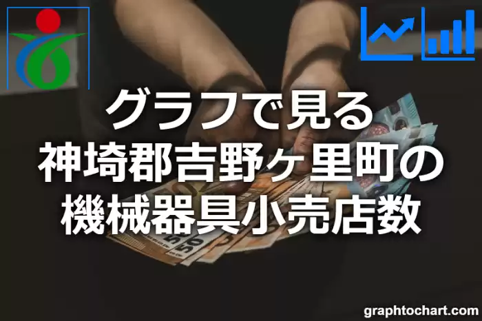 グラフで見る神埼郡吉野ヶ里町の機械器具小売店数は多い？少い？(推移グラフと比較)